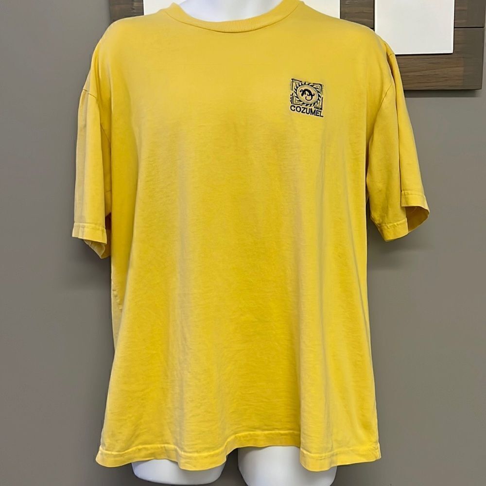 LE Best Cozumel 100% Cotton Yellow Men’s T-shirt- XXL